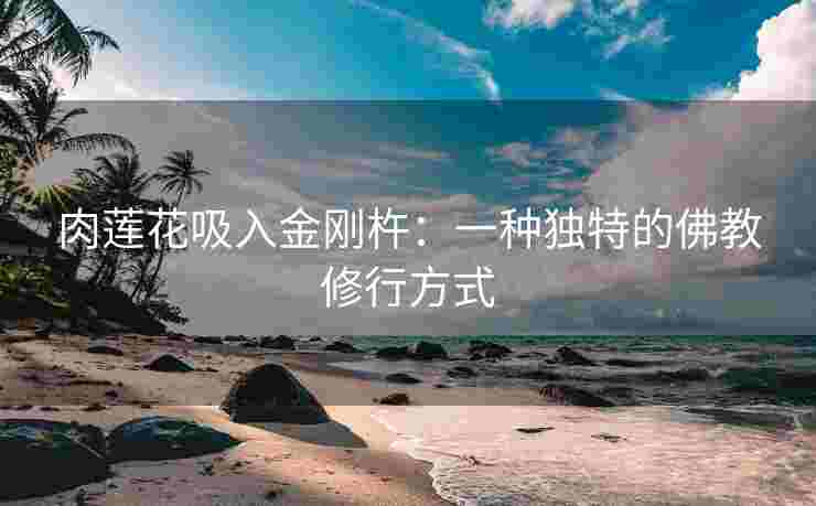 肉莲花吸入金刚杵：一种独特的佛教修行方式